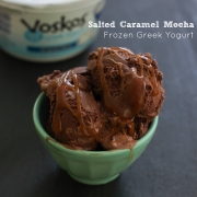 Salted Caramel Mocha Frozen Yogurt