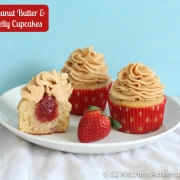 Peanut Butter and  Jelly Cupcakes