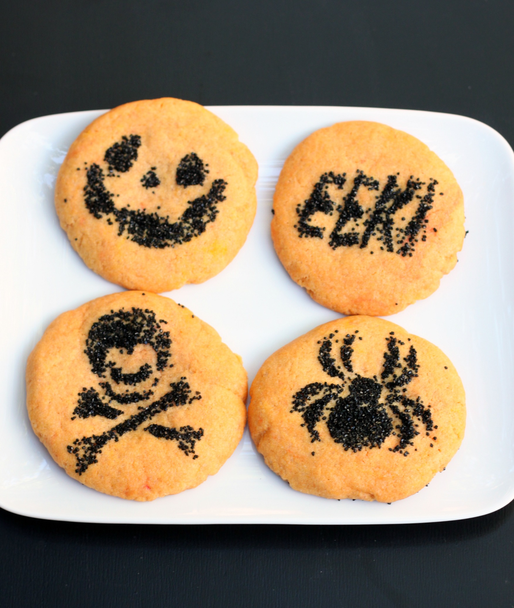 Simple Halloween Sugar Cookies