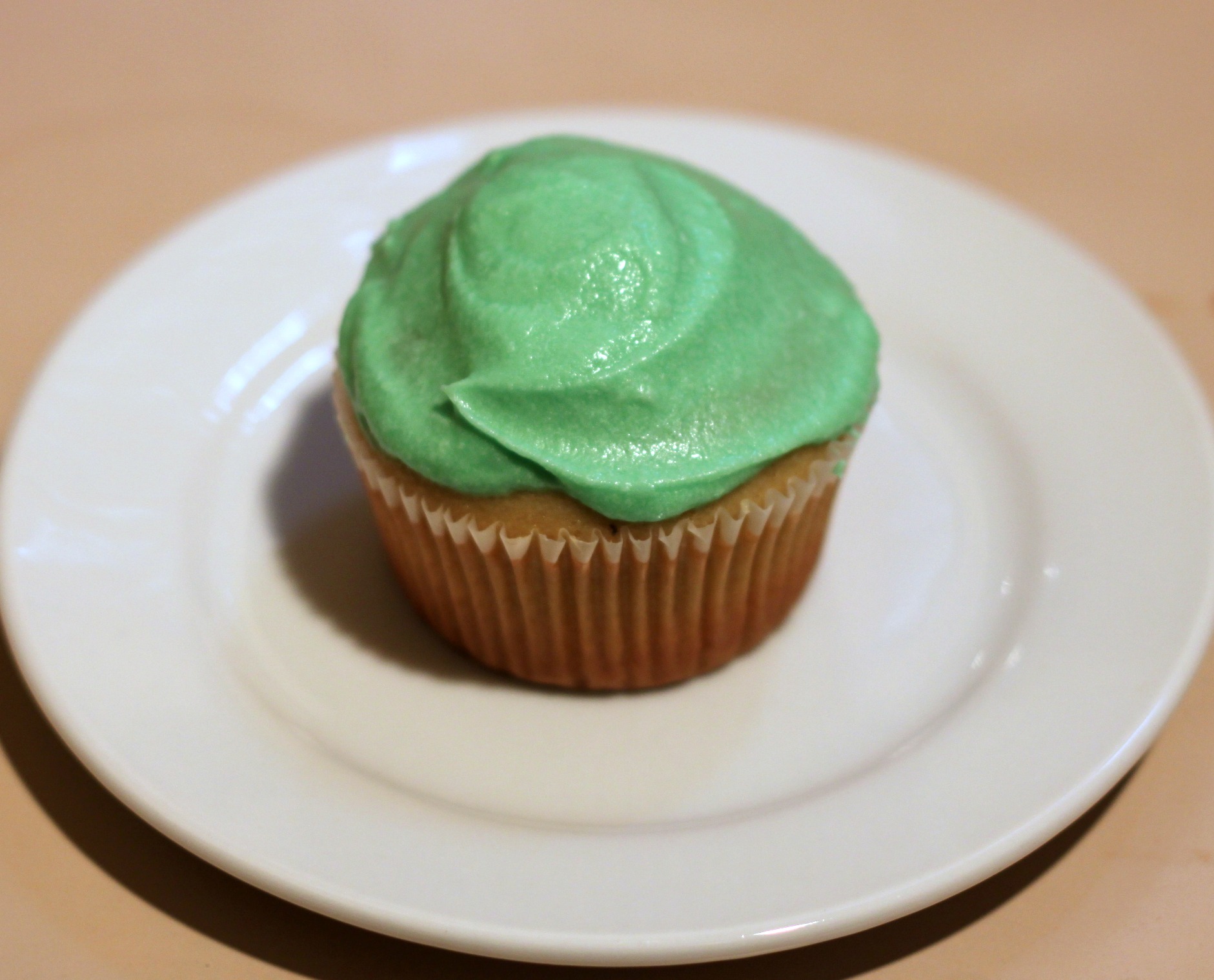 Cupcakes with green frosting