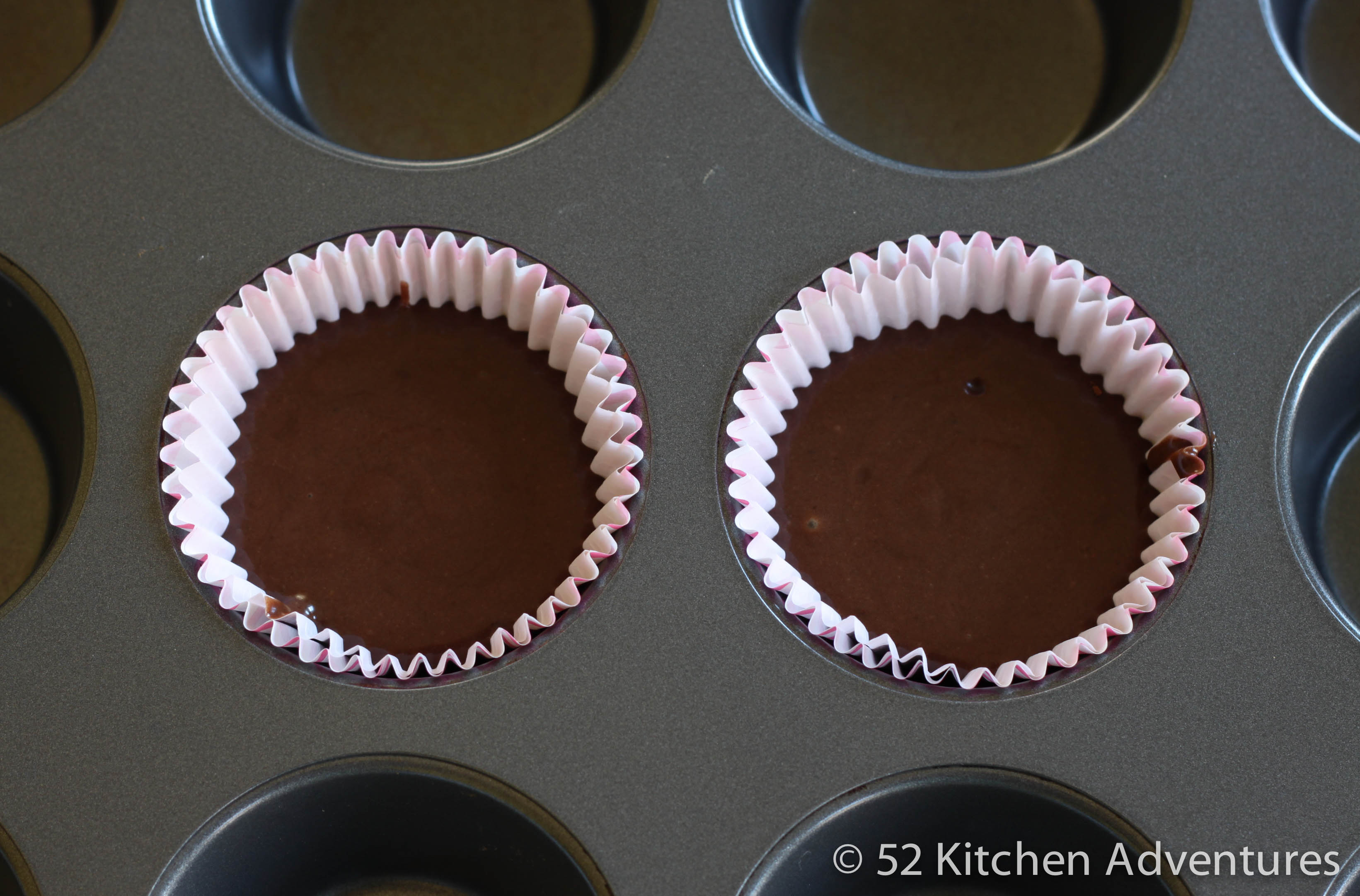 One-Bowl Chocolate Cupcakes for 2