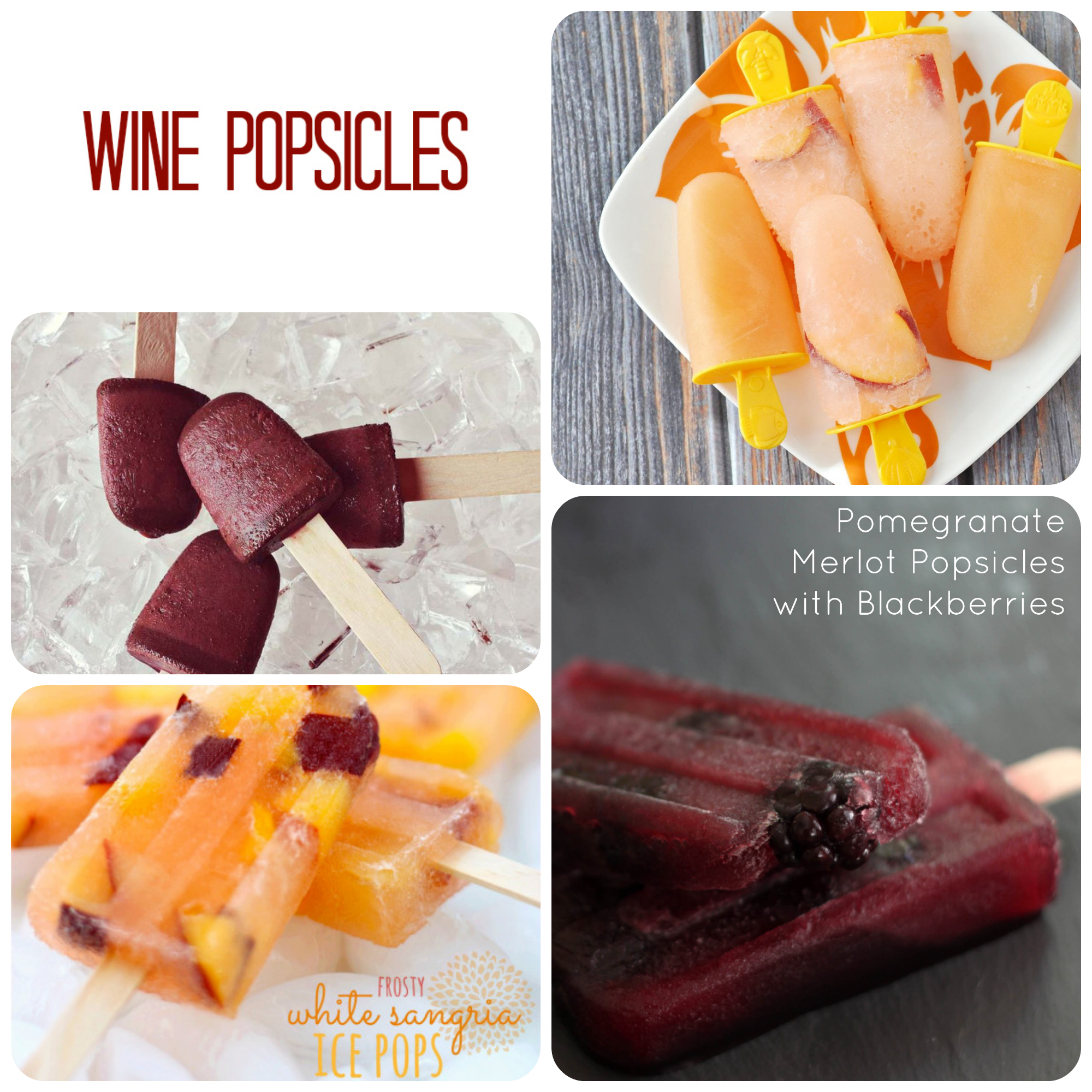 Wine popsicles