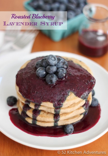 Roasted Blueberry Lavender Syrup