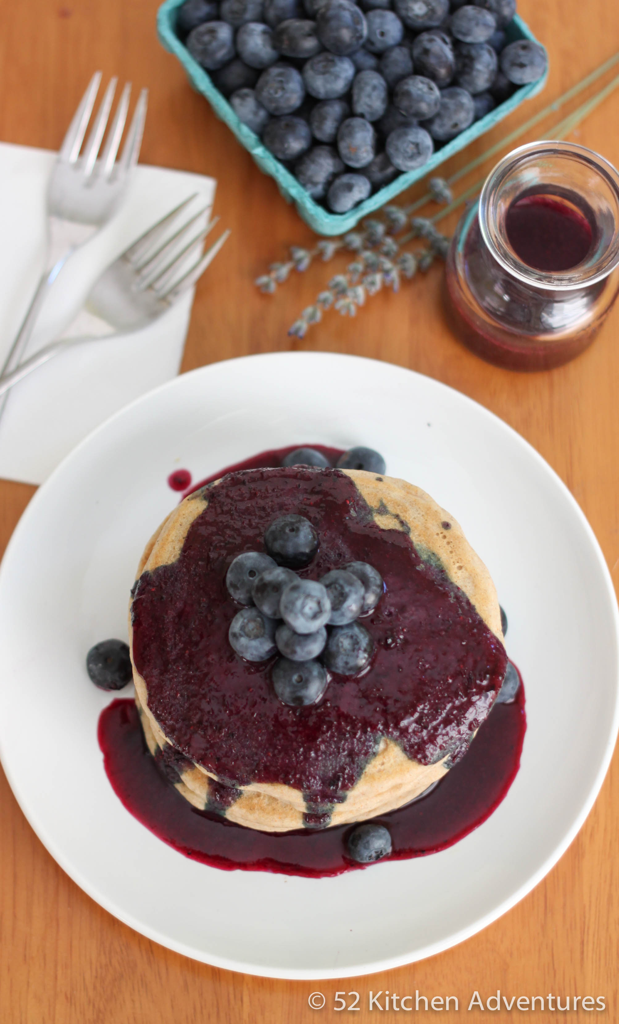 Roasted Blueberry Lavender Syrup