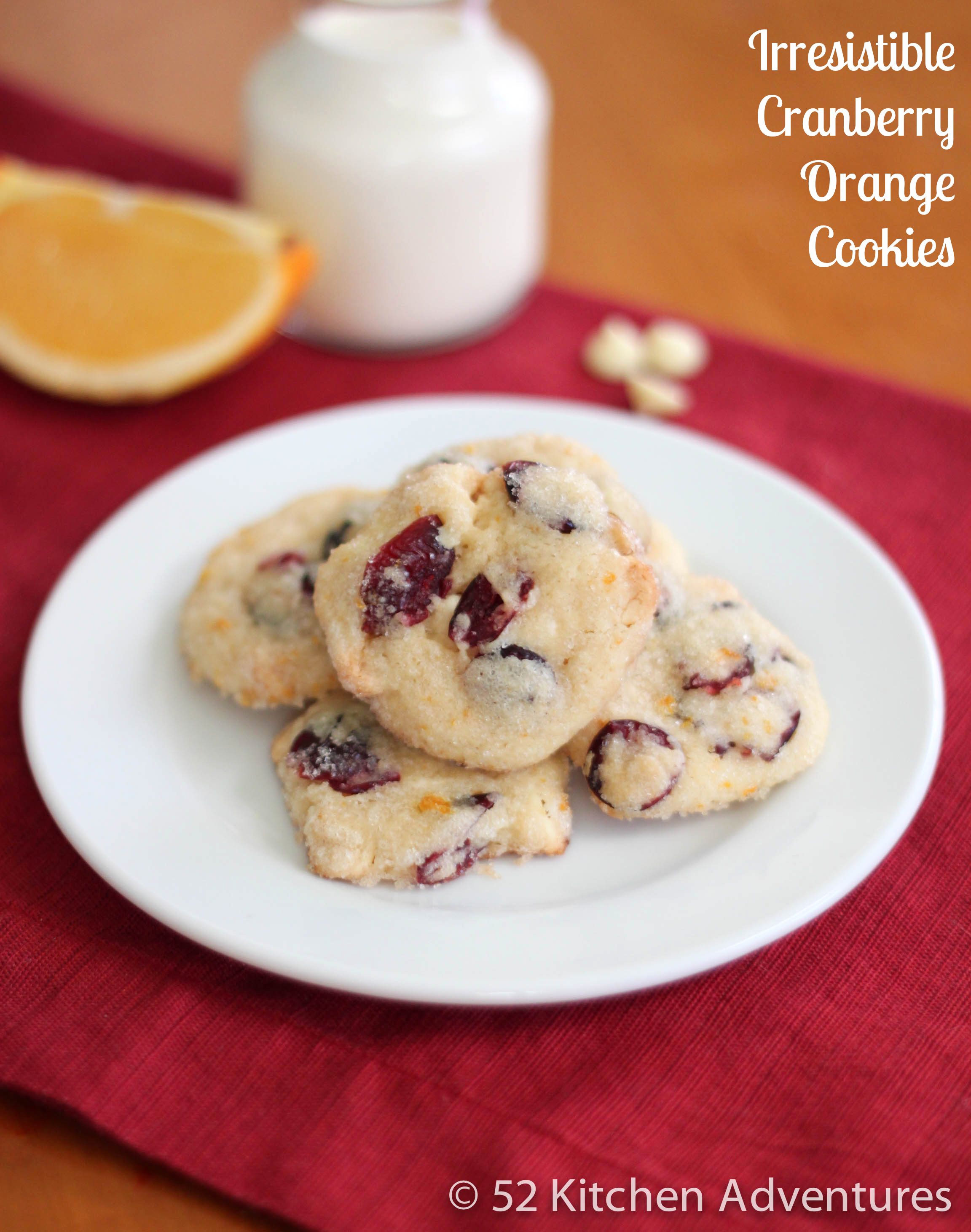 Irresistible Cranberry Orange Cookies
