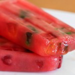 Watermelon Gummy Bear Popsicles