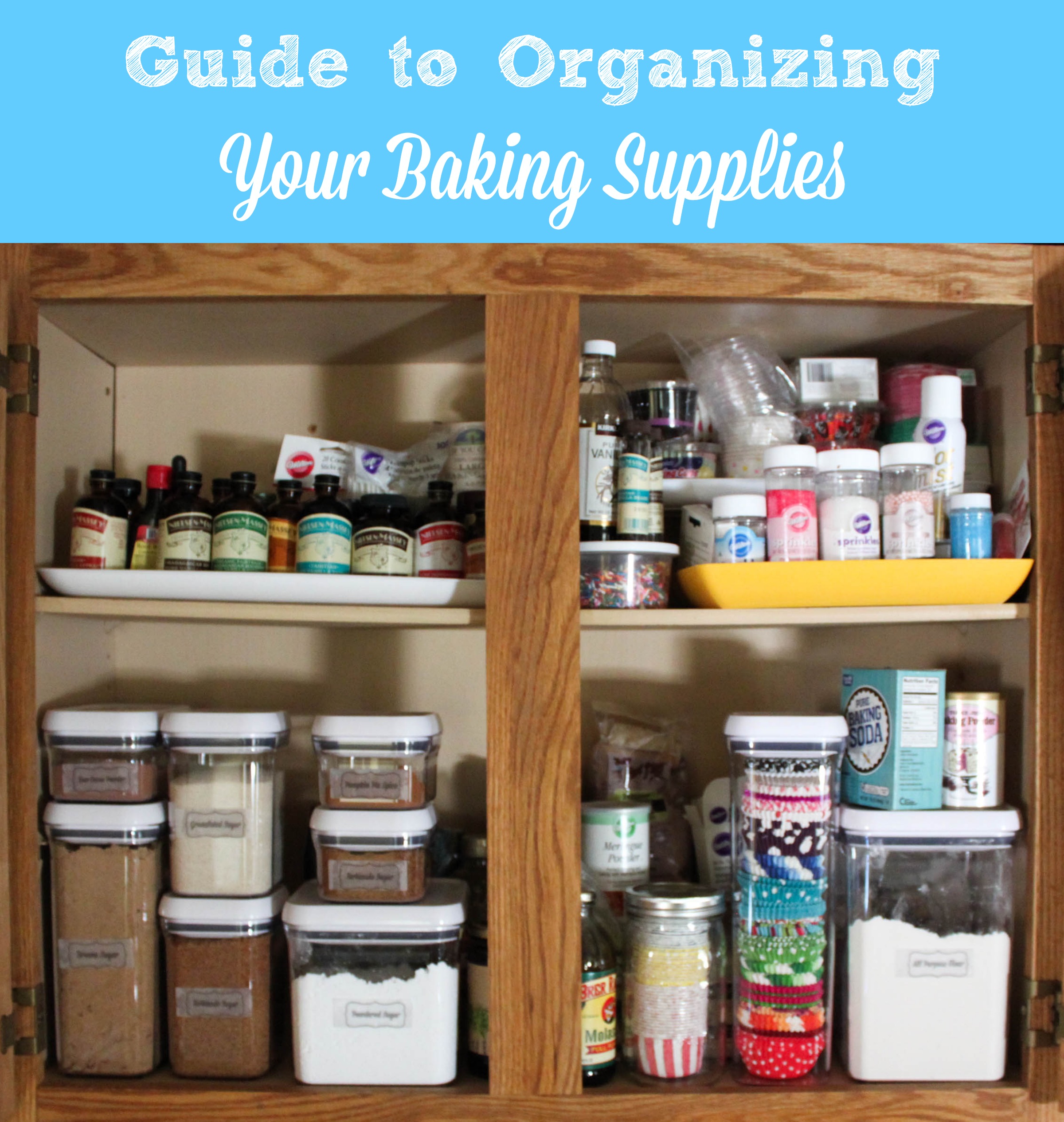 best way to store baking supplies