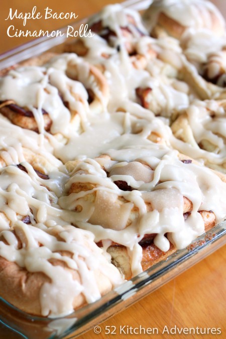 Maple Bacon Cinnamon Rolls