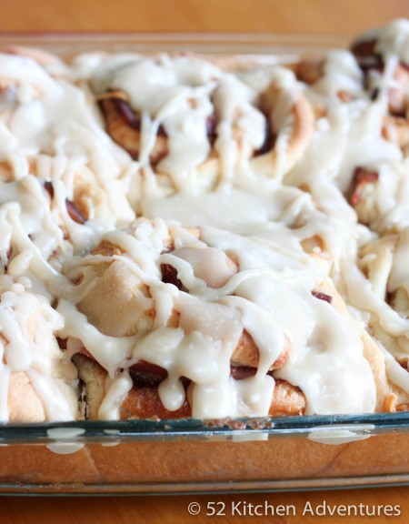 Maple Bacon Cinnamon Rolls