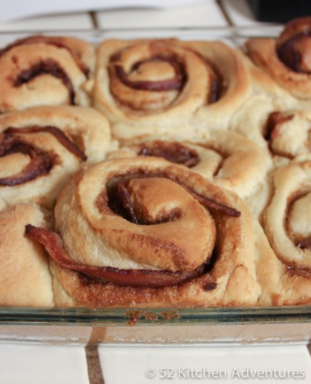 Maple Bacon Cinnamon Rolls