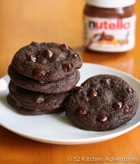 Nutella Stuffed Chocolate Cookies