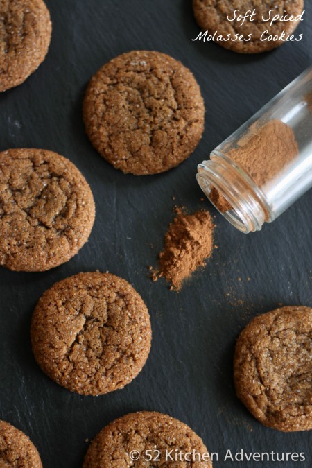 Soft Spiced Molasses Cookies