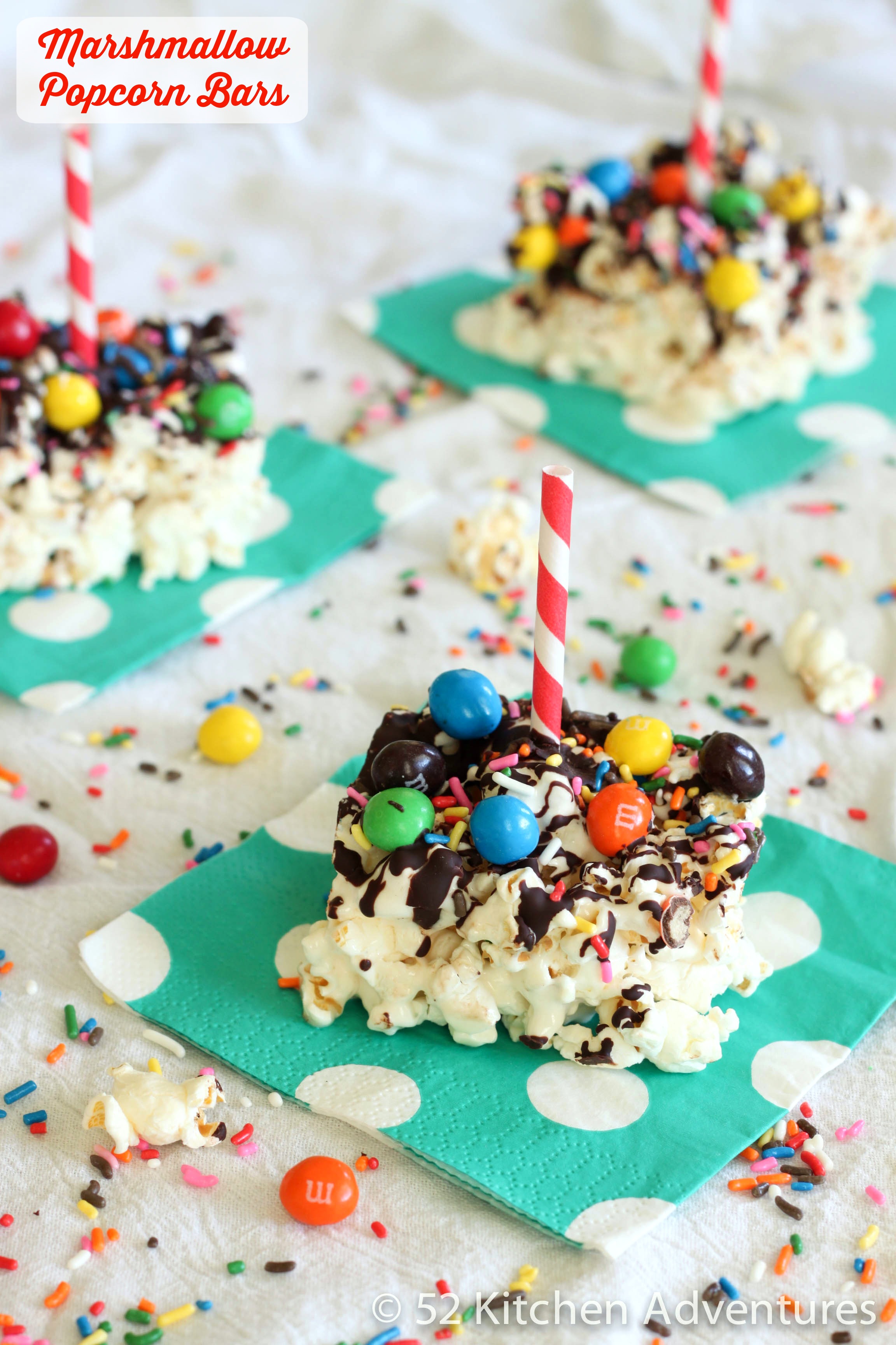 Marshmallow Popcorn Bars