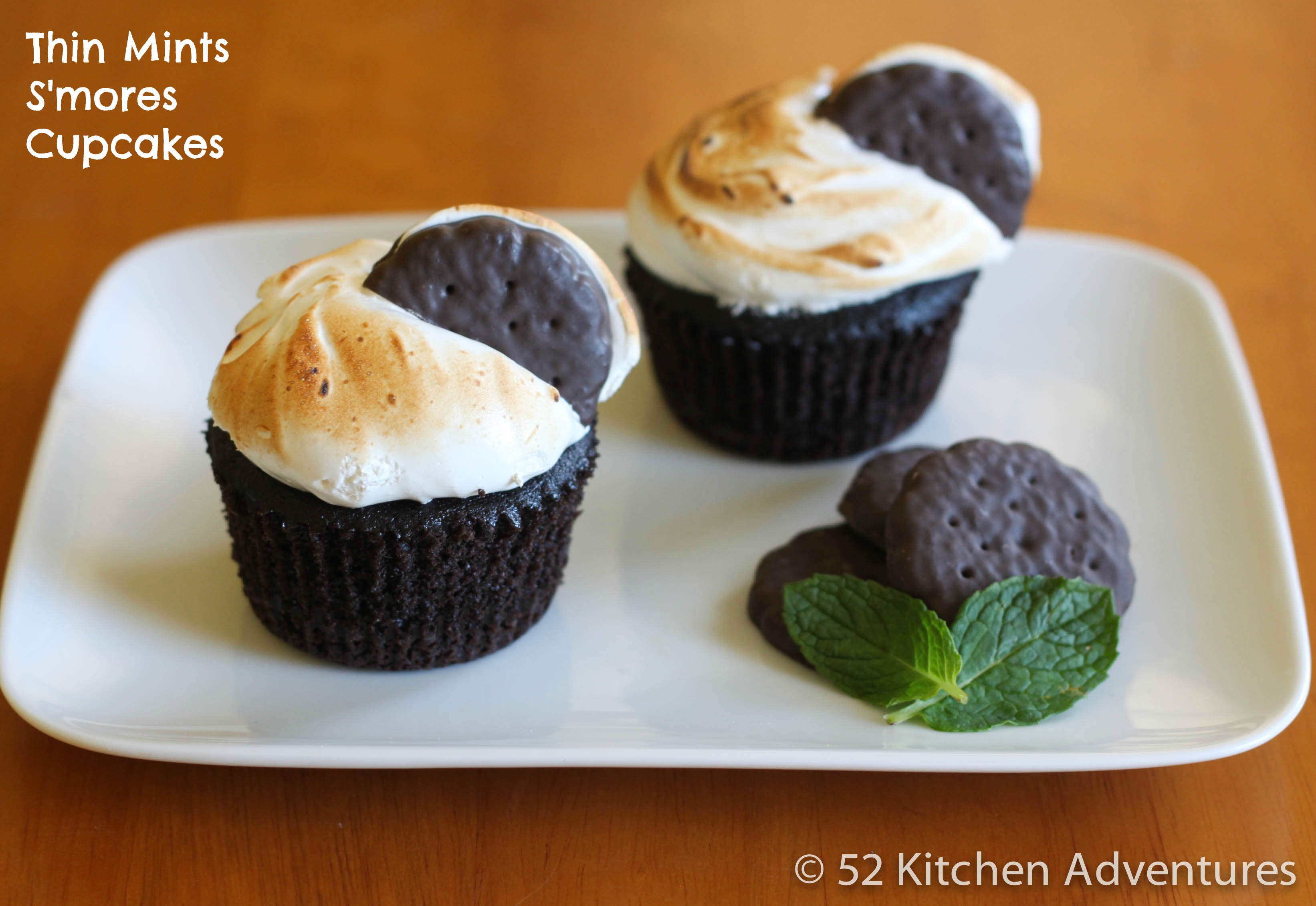 Thin Mint S'mores Cupcakes