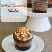 Mini Salted Caramel Mocha Cheesecakes - Live on TV!