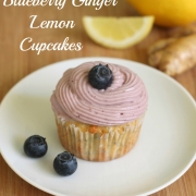 Blueberry Ginger Lemon Cupcakes