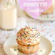 Homemade Funfetti Cupcakes & 3rd Blog Birthday