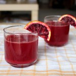 Homemade Sparkling Blood Orange Juice