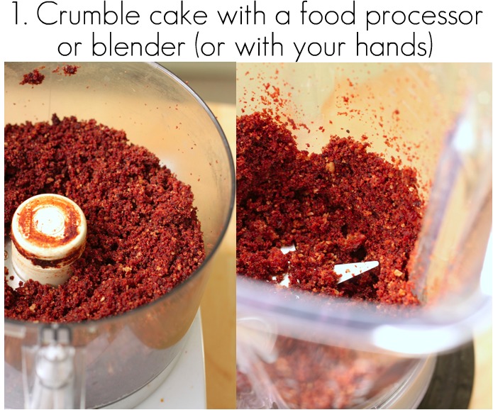 Crumble cake with a food processor or blender (or with your hands) 2
