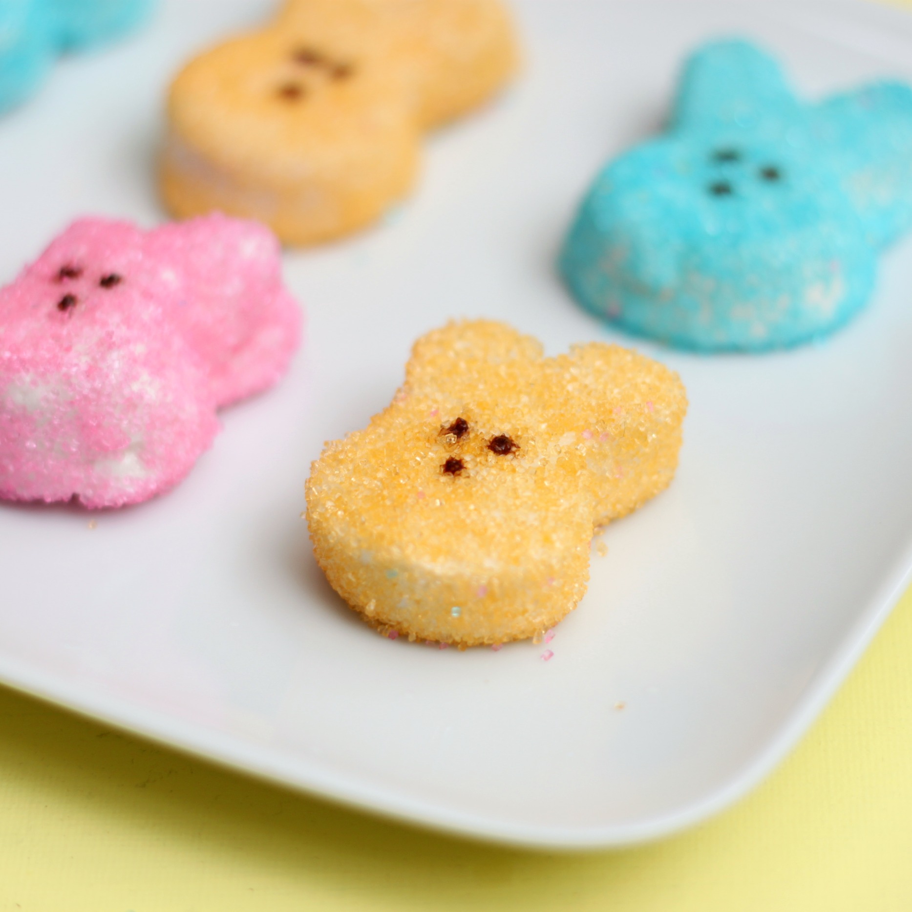 Homemade marshmallow peeps 3 square