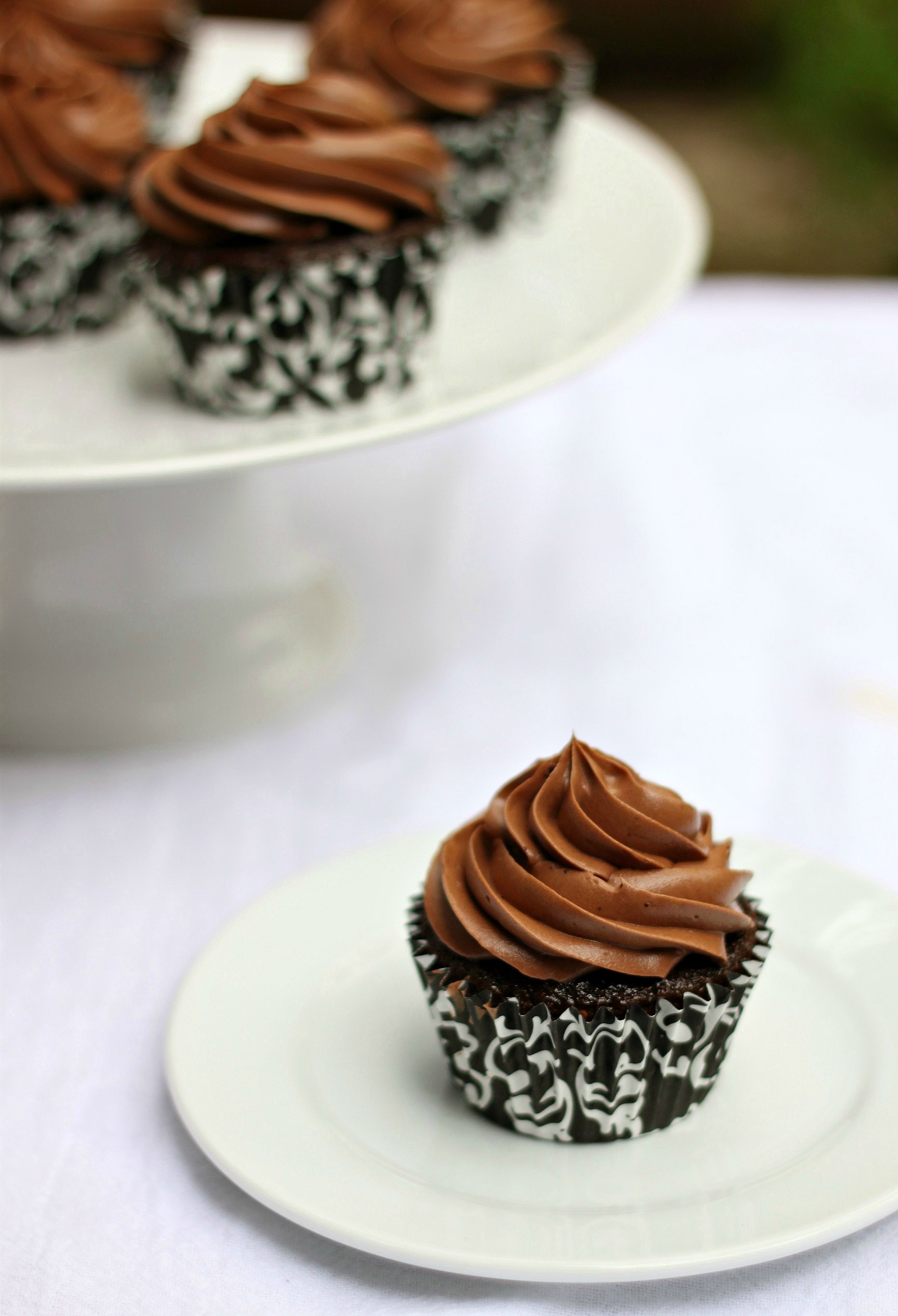 Gluten free chocolate Nutella cupcakes 2 3