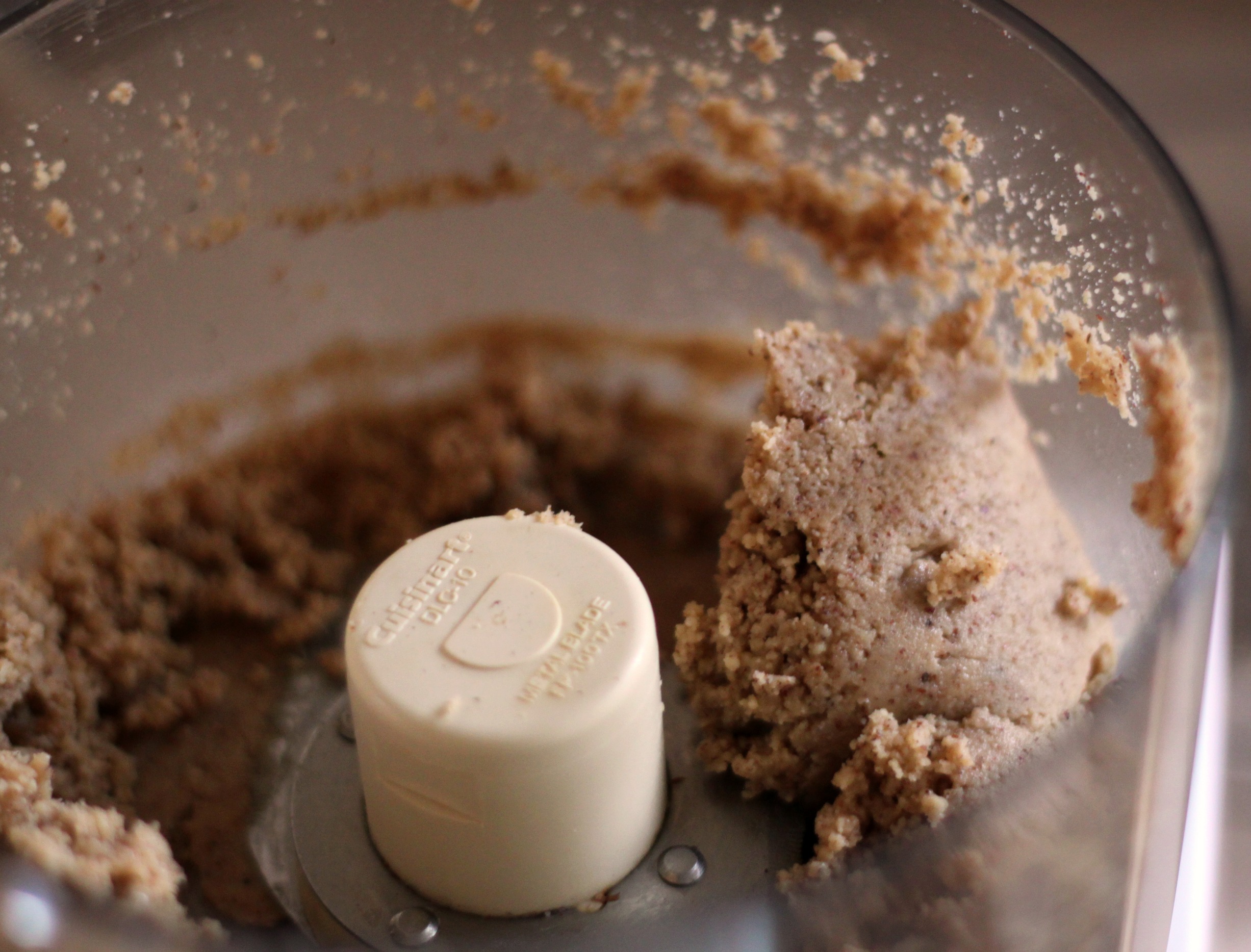 Hazelnut butter in food processor