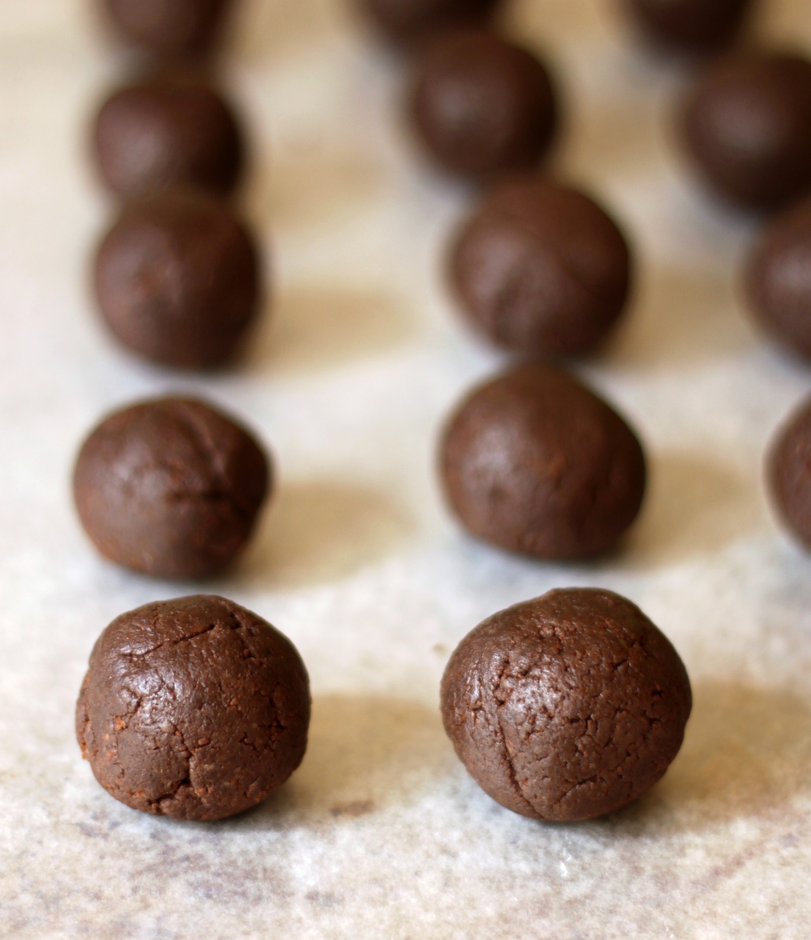 Roll thin mints and cream cheese into small balls | 52 Kitchen Adventures