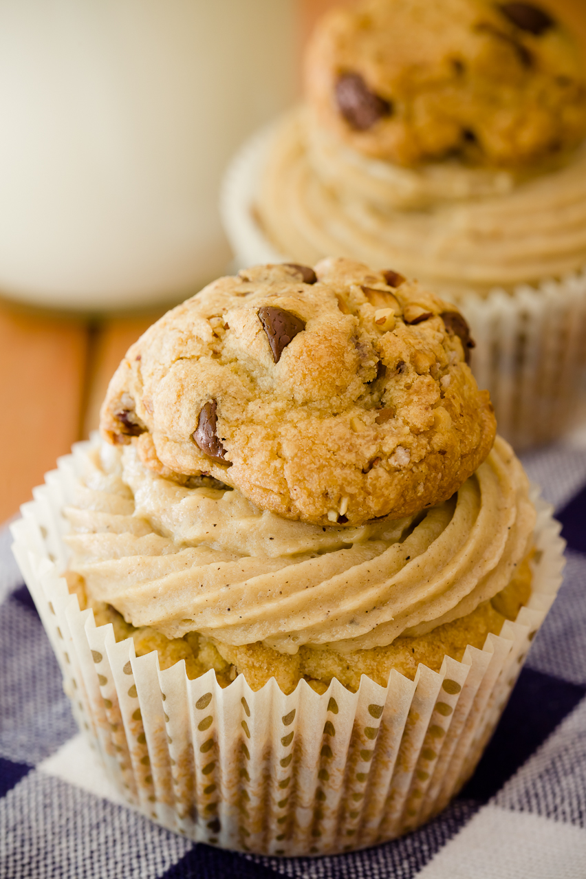 Chocolate Chip Cookie Cupcakes