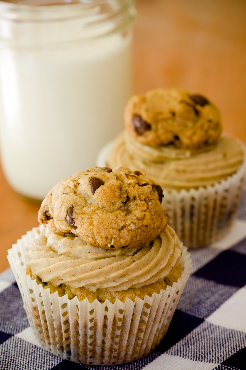 Chocolate Chip Cookie Cupcakes