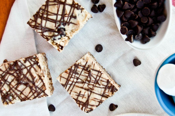 Cookie dough rice krispie treats