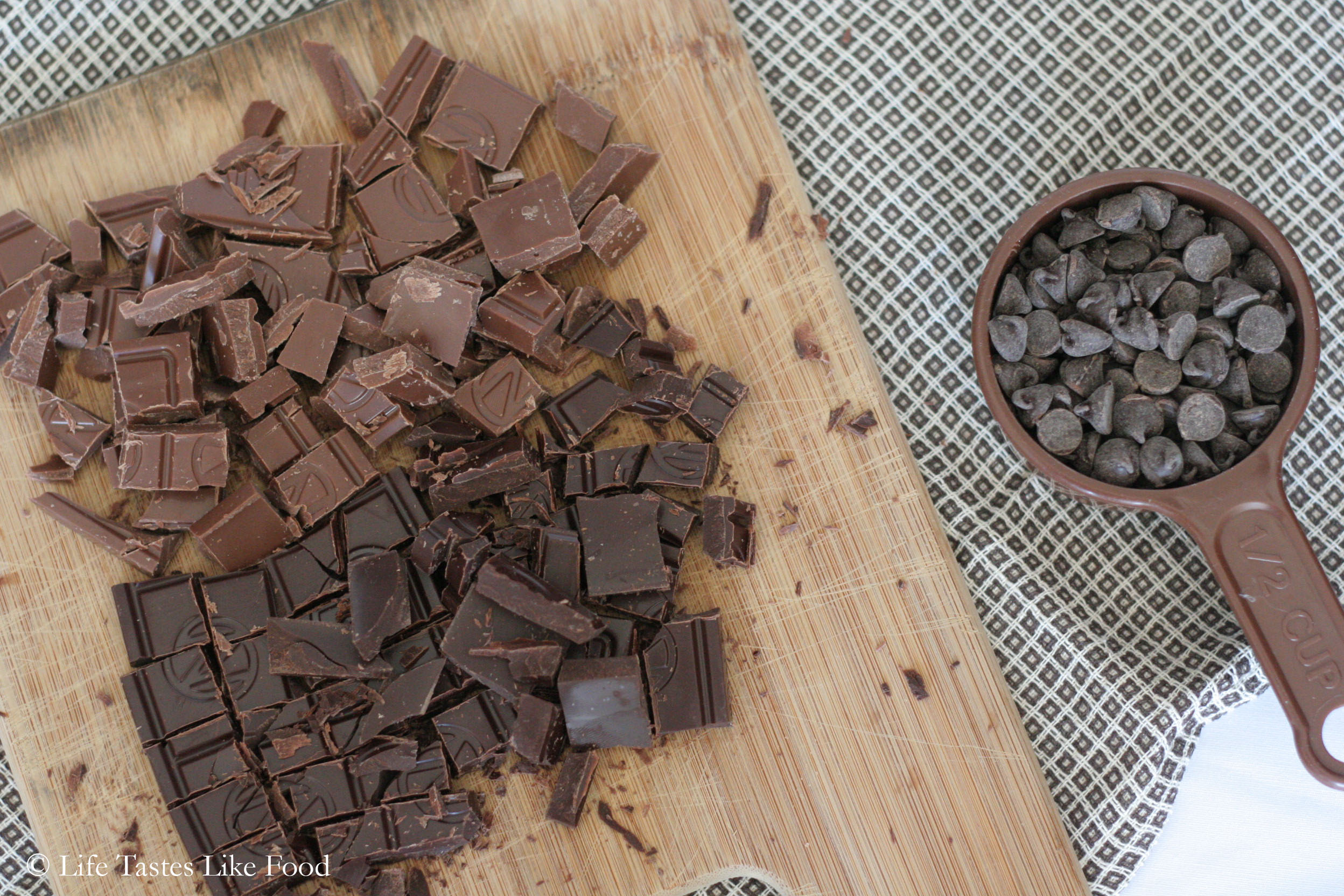 Newman’s Own Organic Chocolate Bars chopped up