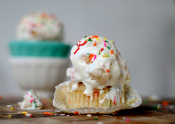 Extreme Funfetti Ice Cream Cupcake, for 2