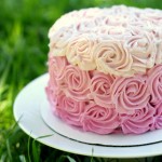All Natural Ombre Cake