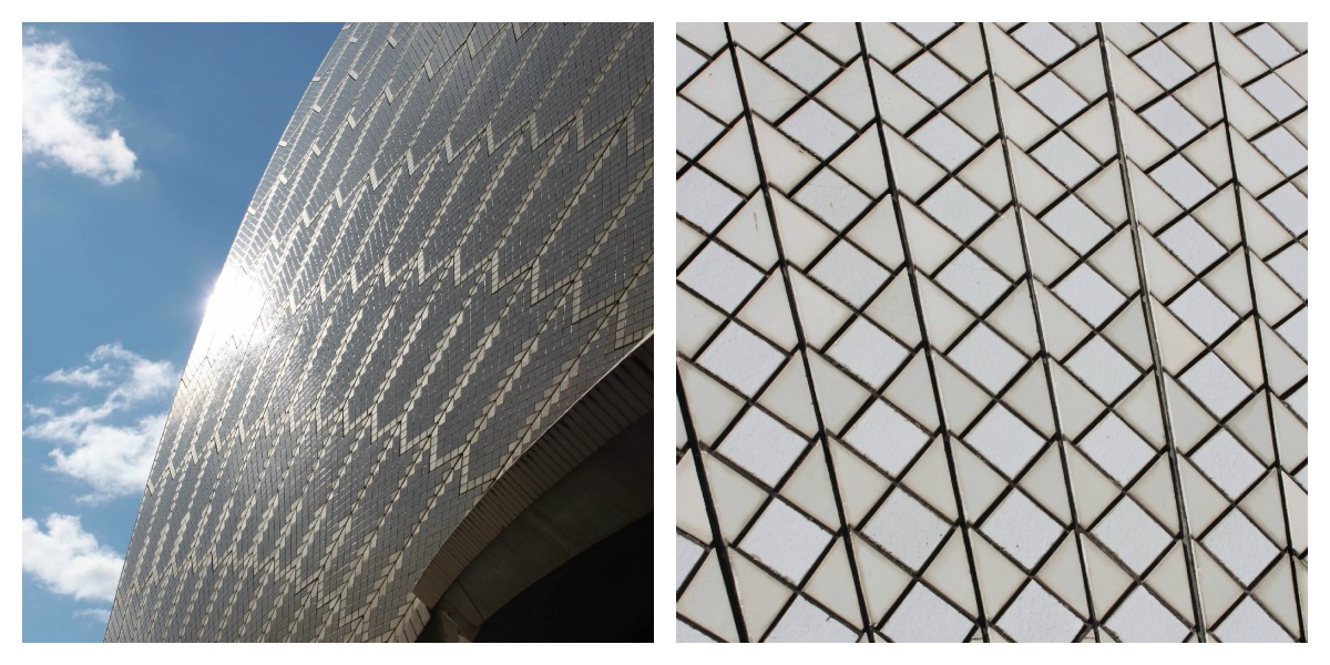 Sydney Opera House tiles up close