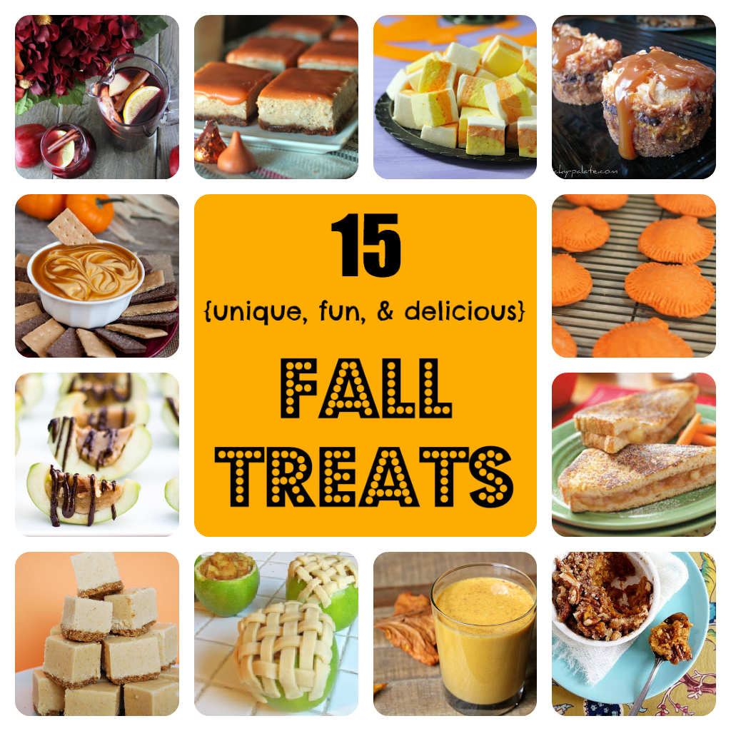 15 {unique, fun, & delicious} fall treats