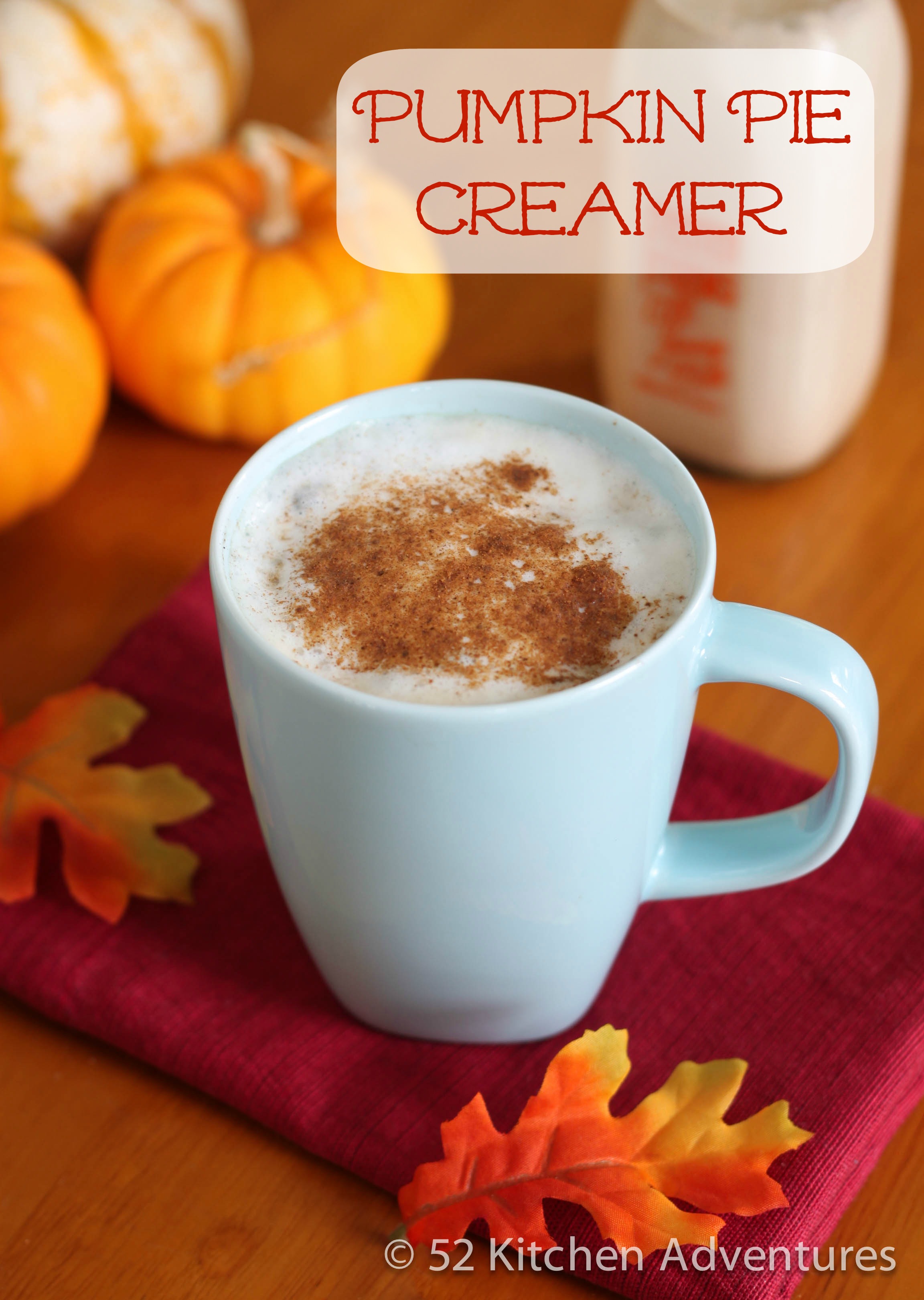 Homemade Pumpkin Pie Creamer