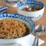 Lentil and Bulgur Pilaf with Caramelized Onion