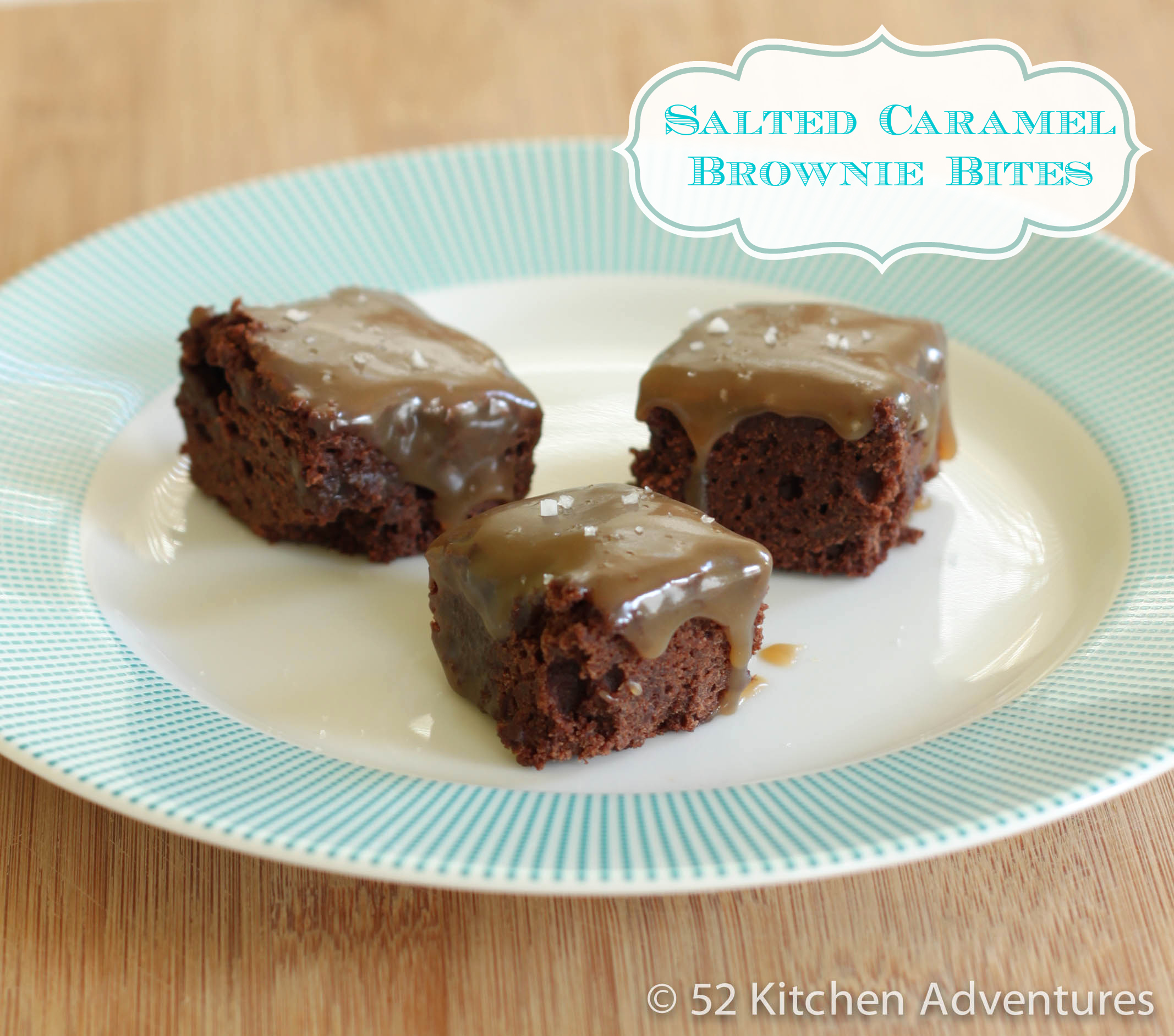 Salted Caramel Brownie Bites