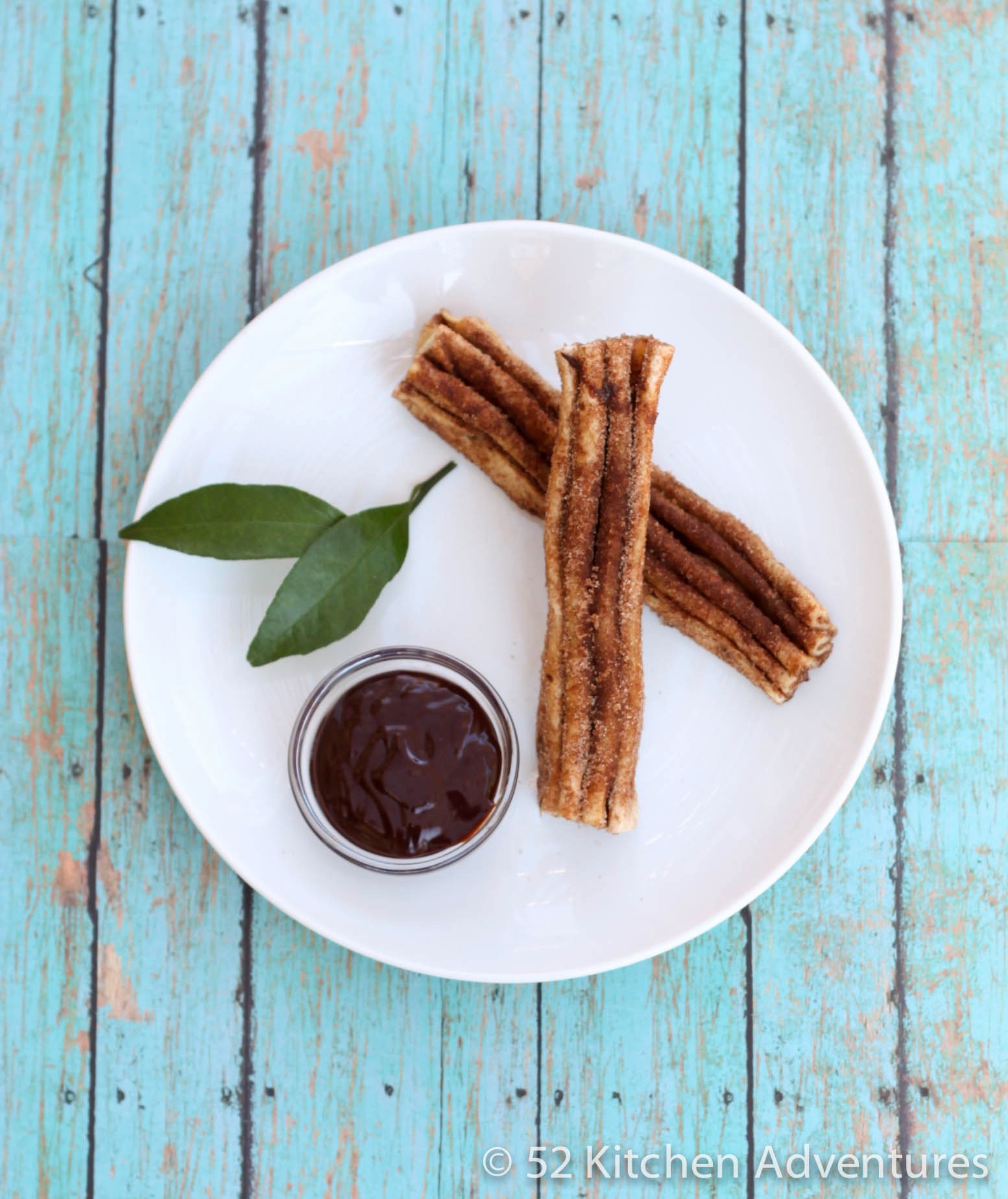 Faux Churros with Mexican Chocolate Sauce