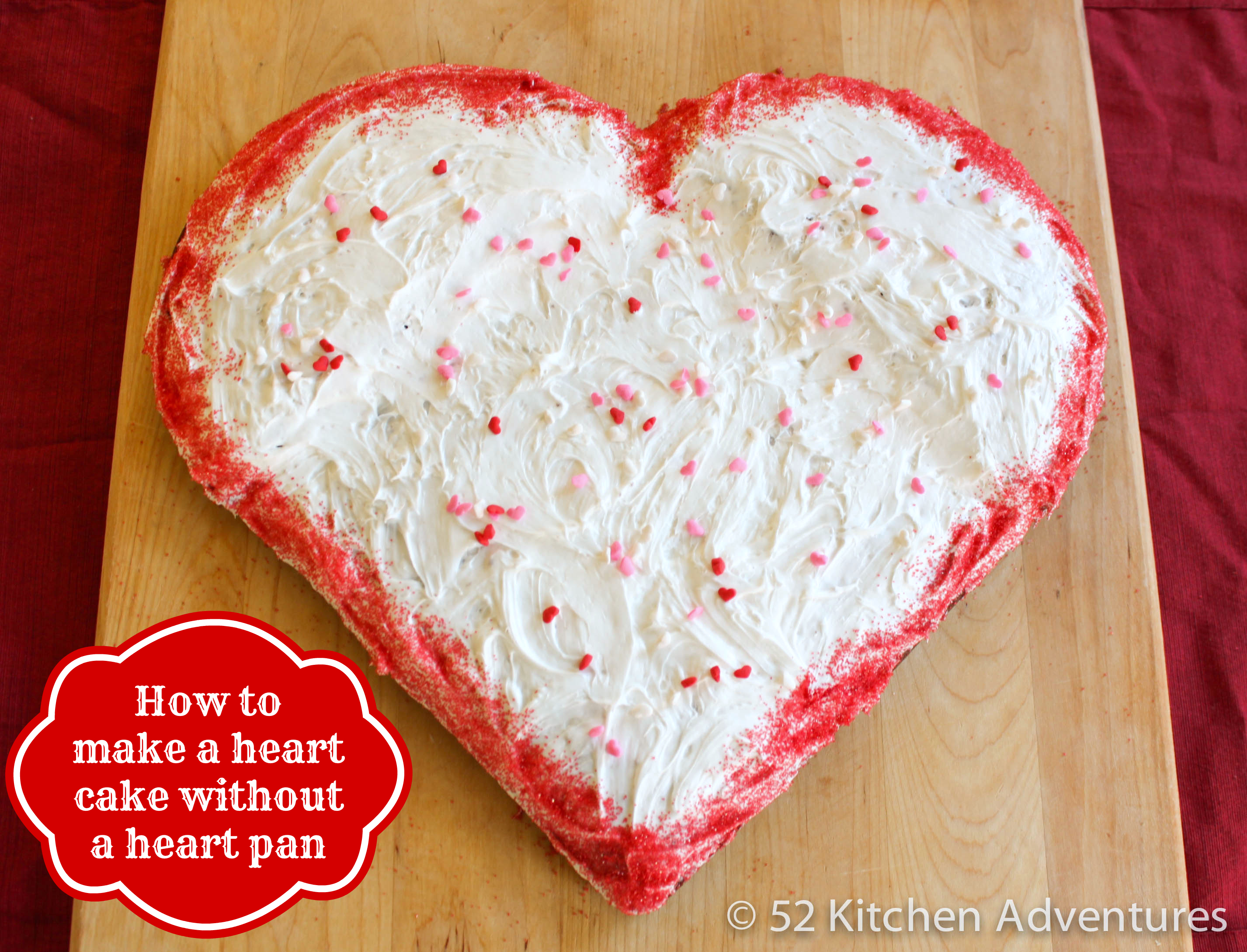 How to make a heart shaped cake without a heart cake pan