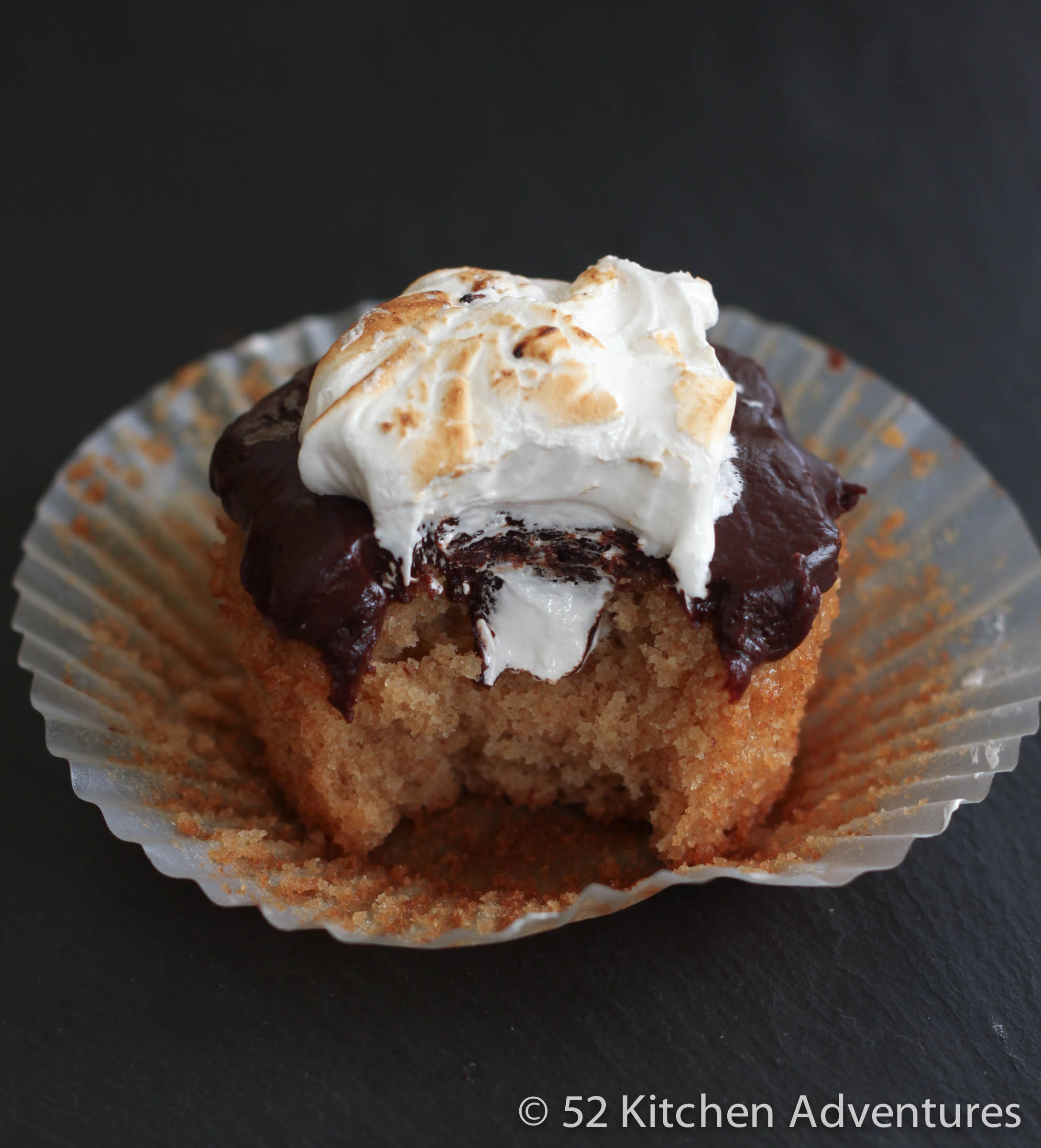 S’mores Cupcakes at 52 Kitchen Adventures