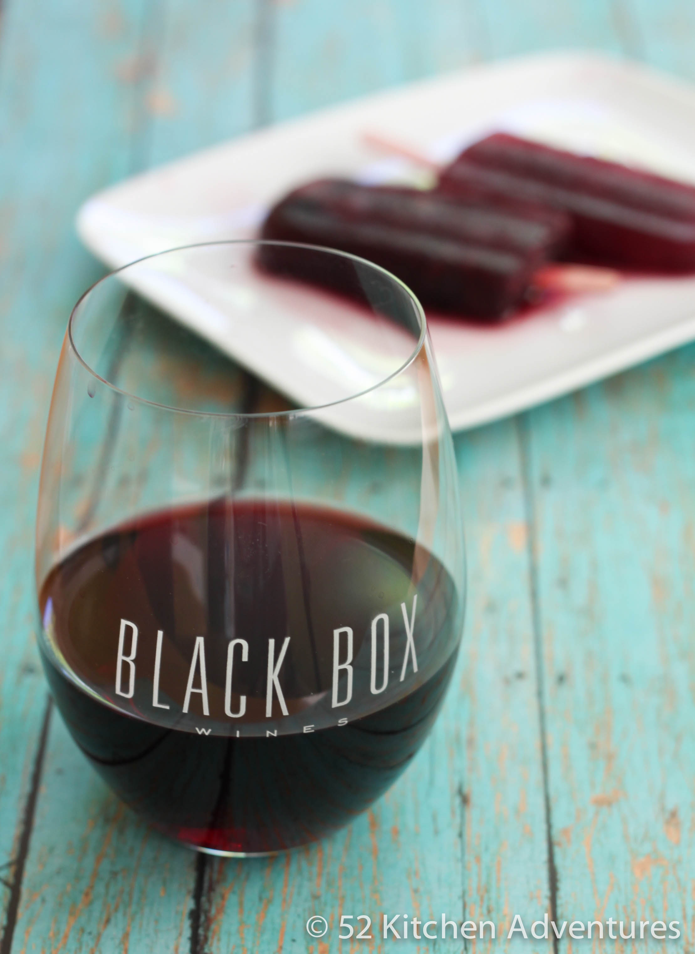 Pomegranate Merlot Popsicles with Black Box wine