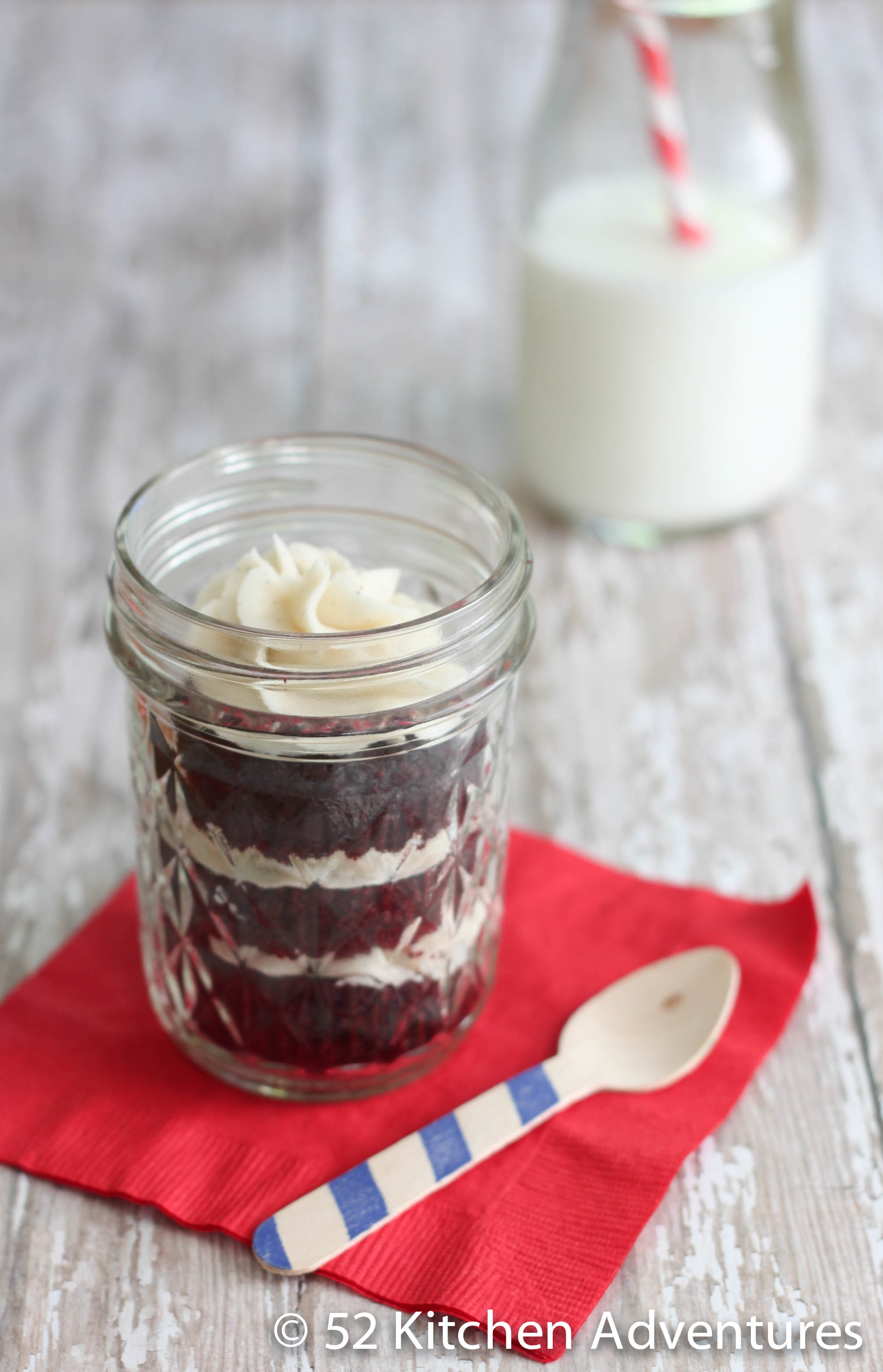 Red Velvet Cupcake in a Jar