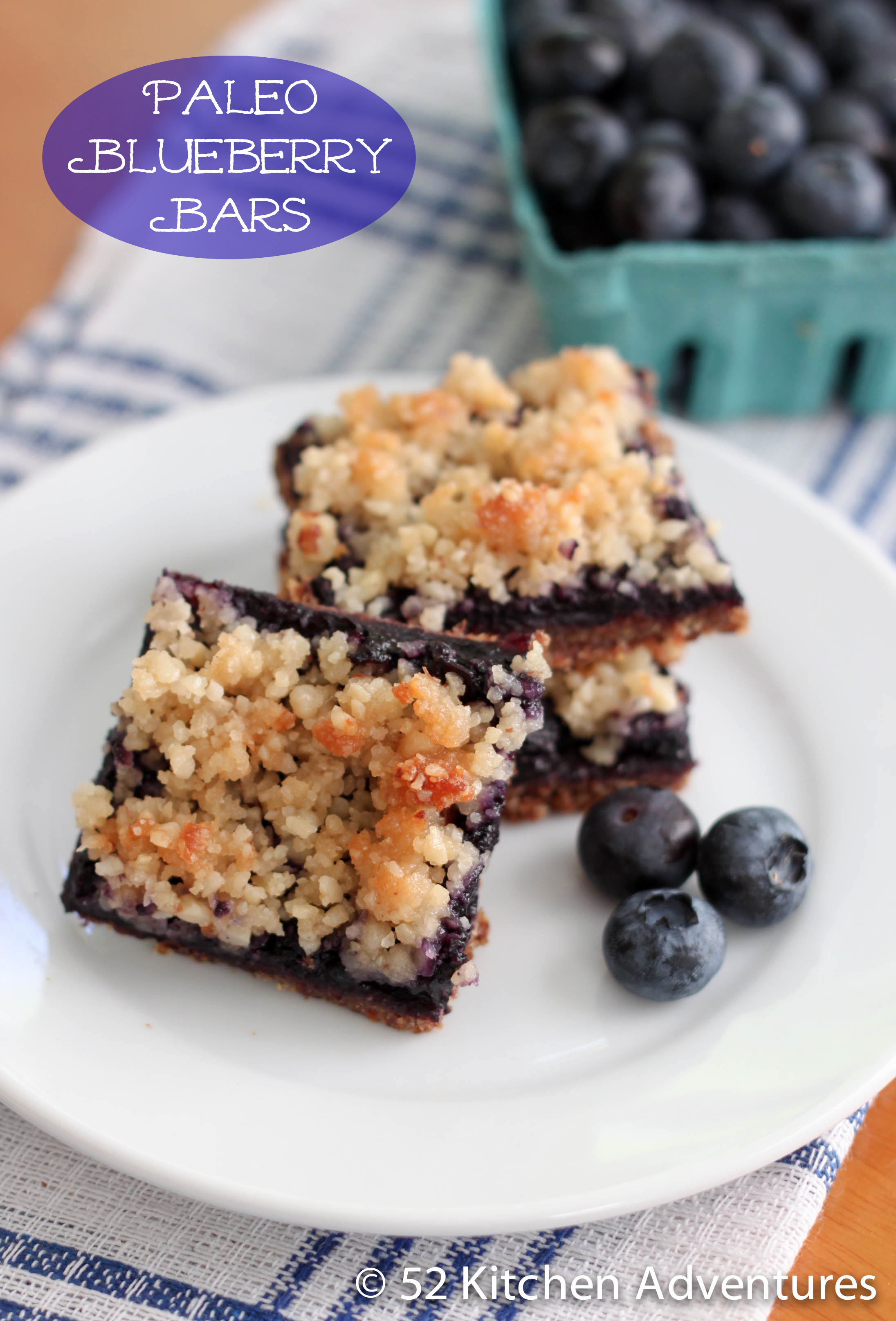 Paleo Blueberry Bars