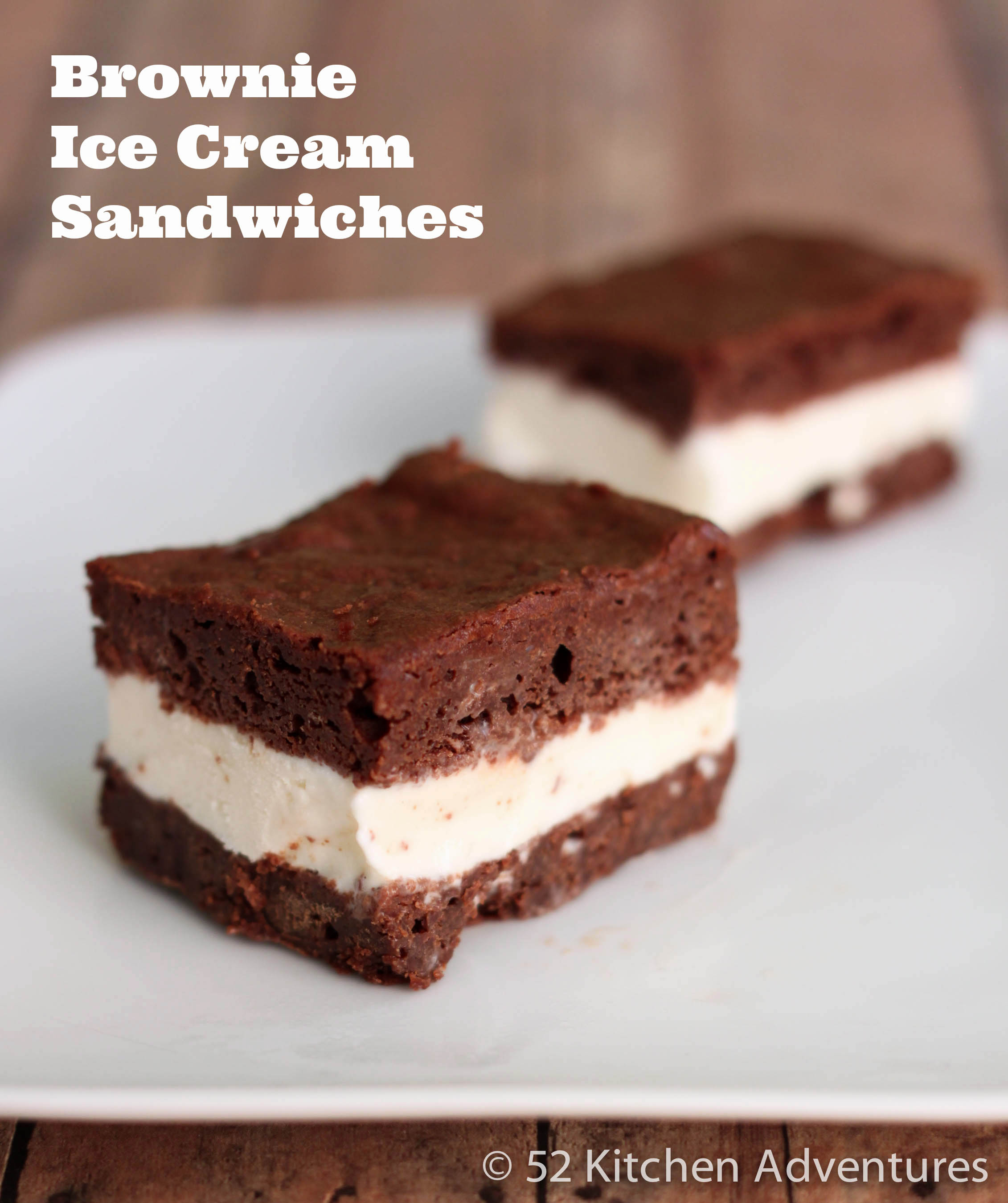 Brownie Ice Cream Sandwiches