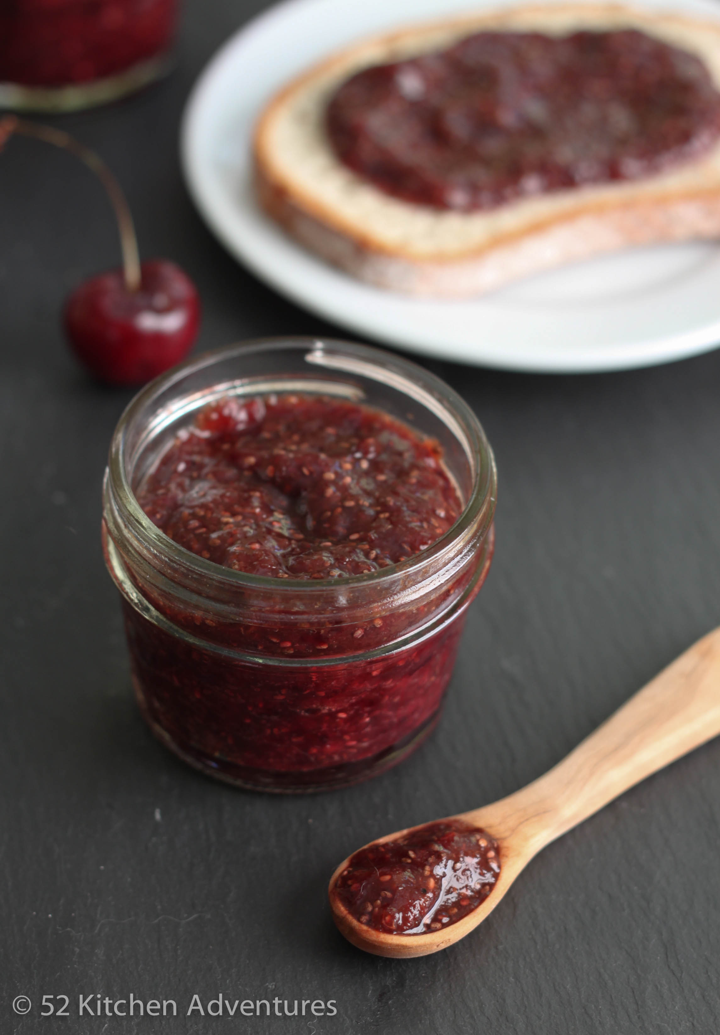 No-Cook Cherry Chia Jam