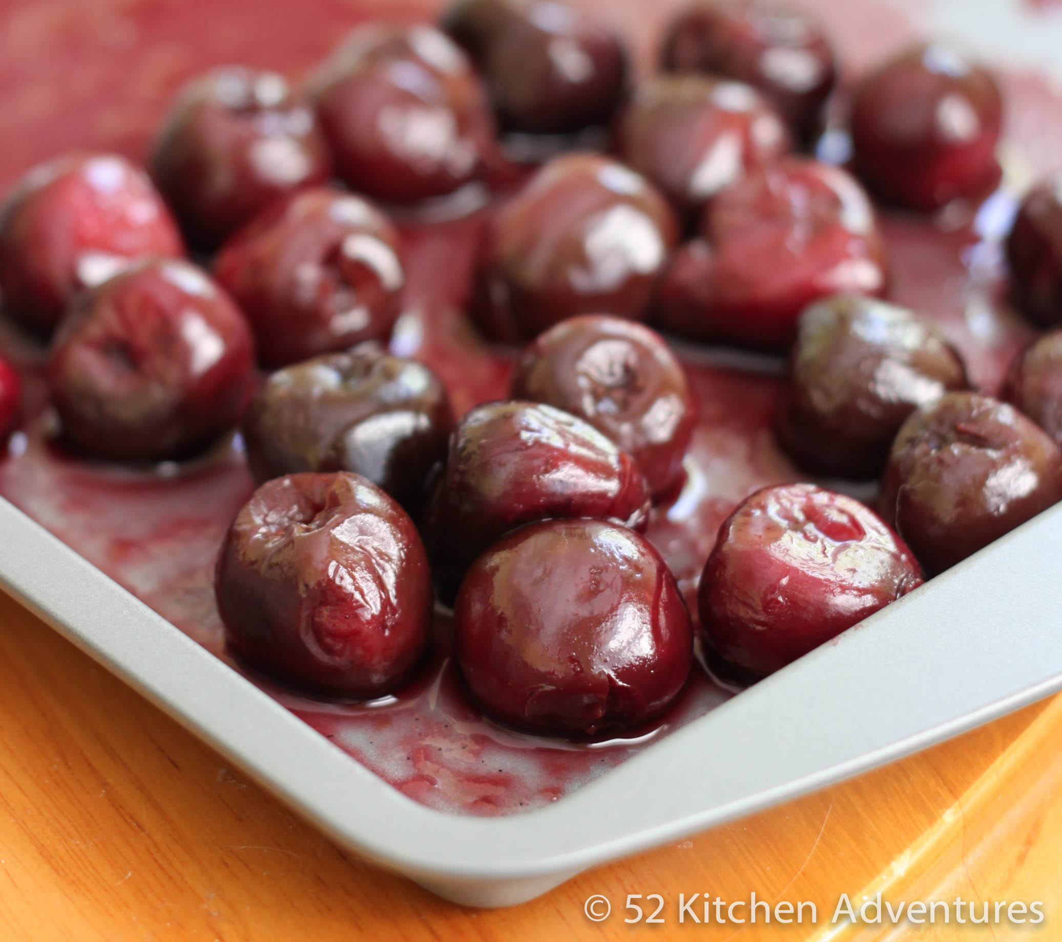 Honey Vanilla Roasted Cherries