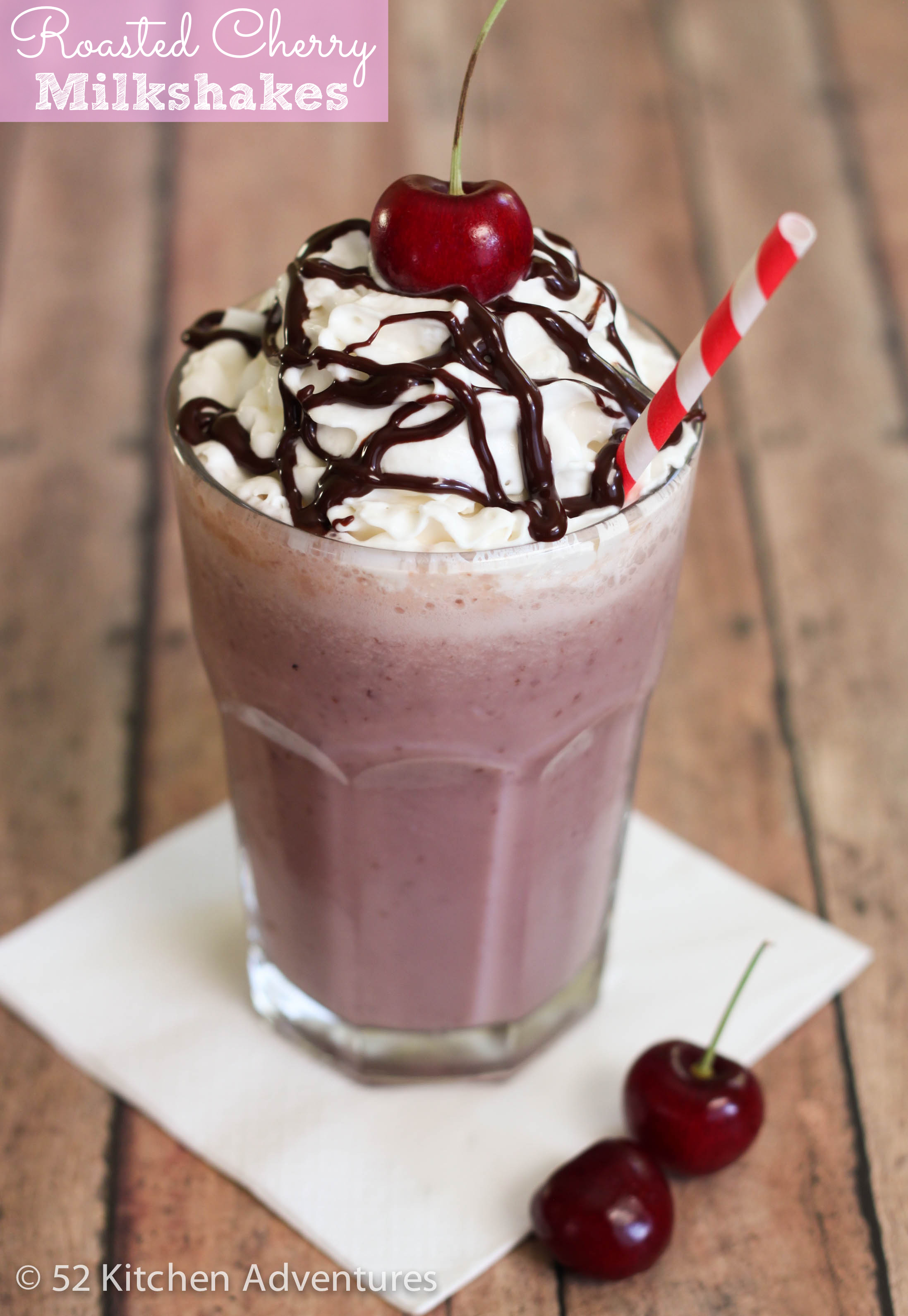 Roasted Cherry Milkshakes