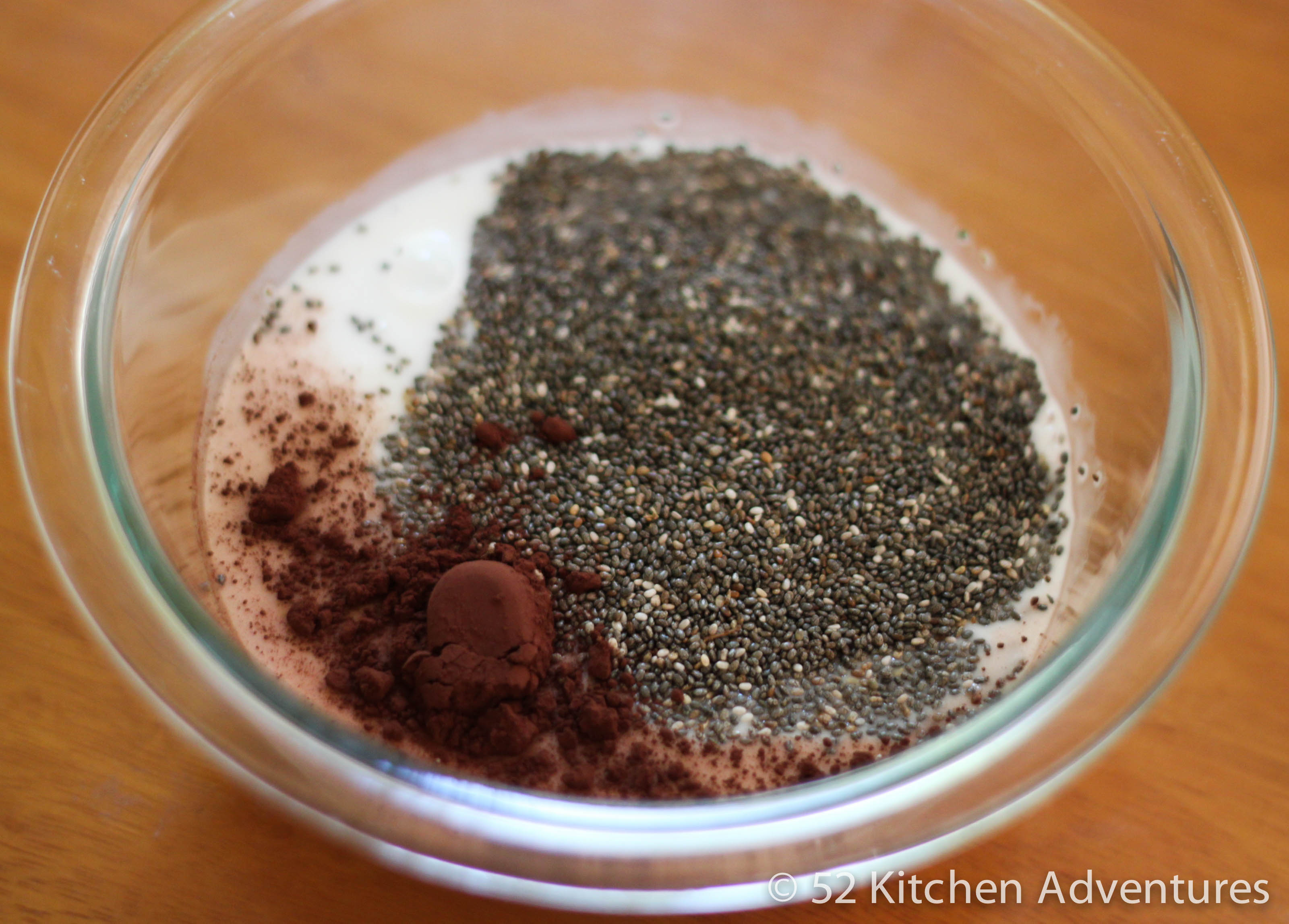 Chia seed pudding ingredients