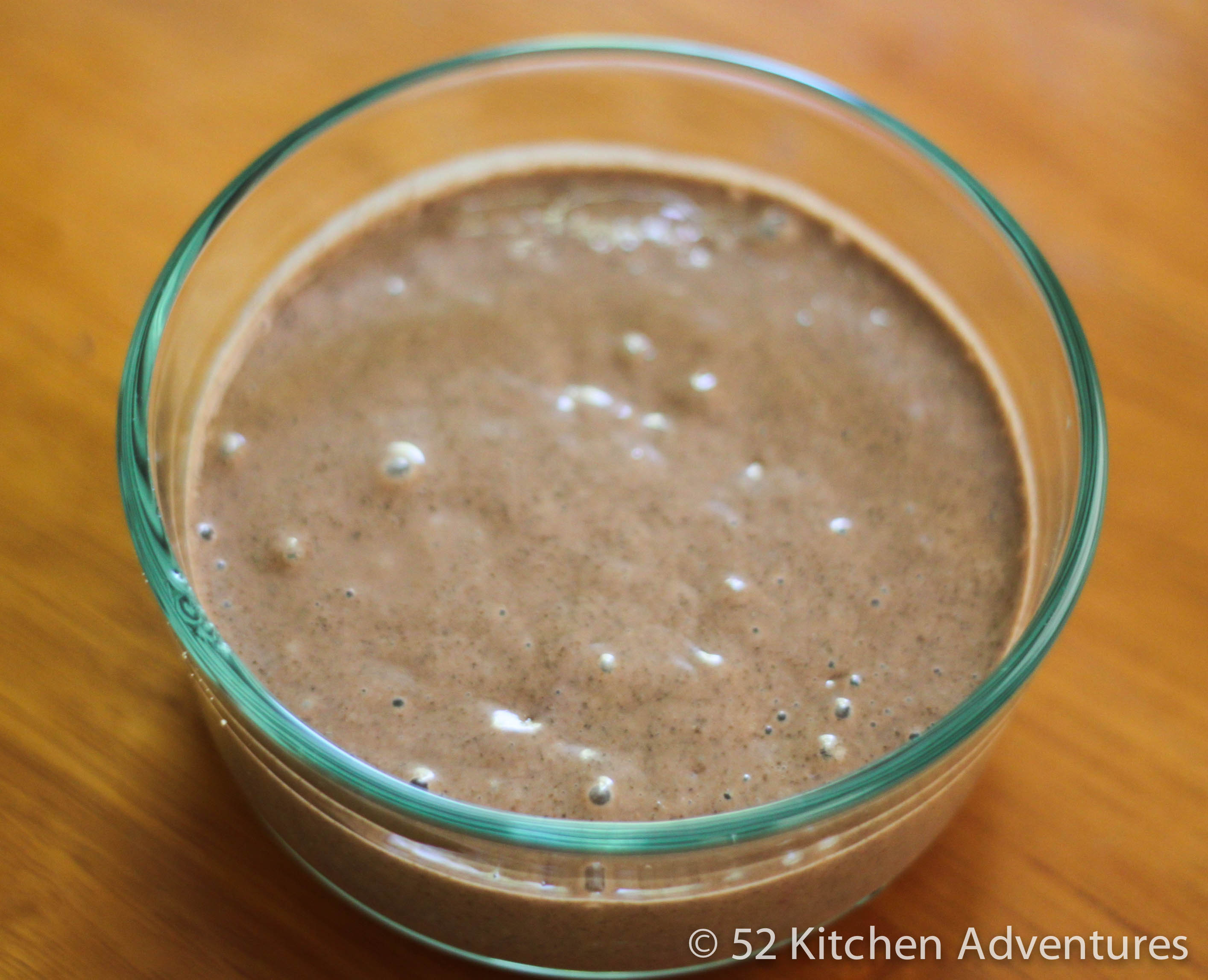 Blended chia seed pudding